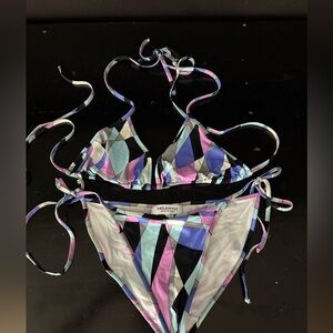 Emilio Pucci Vibrant Bikini Top/Botton sold as set NWOT Size:42